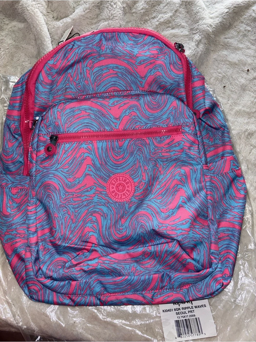 Kipling Large Seoul 15 in laptop backpack NWT